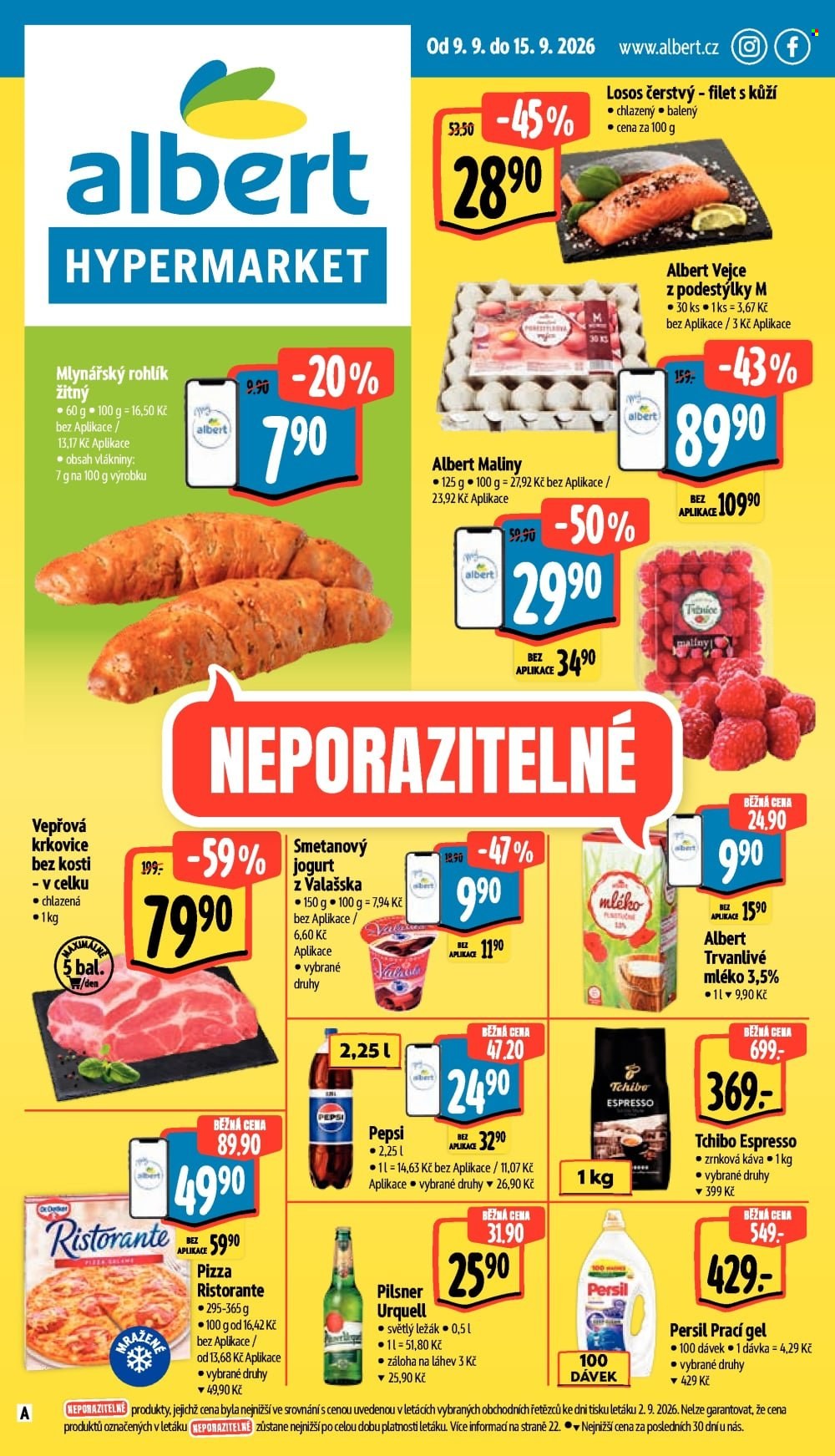 Leták Albert Hypermarket - 9.9.2026 - 15.9.2026. Strana 1