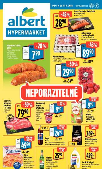 Leták Albert Hypermarket - 9.9.2026 - 15.9.2026.
