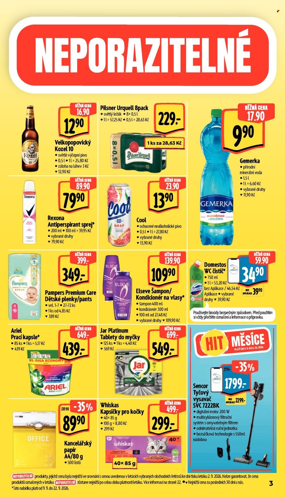 Leták Albert Hypermarket - 9.9.2026 - 15.9.2026. Strana 7