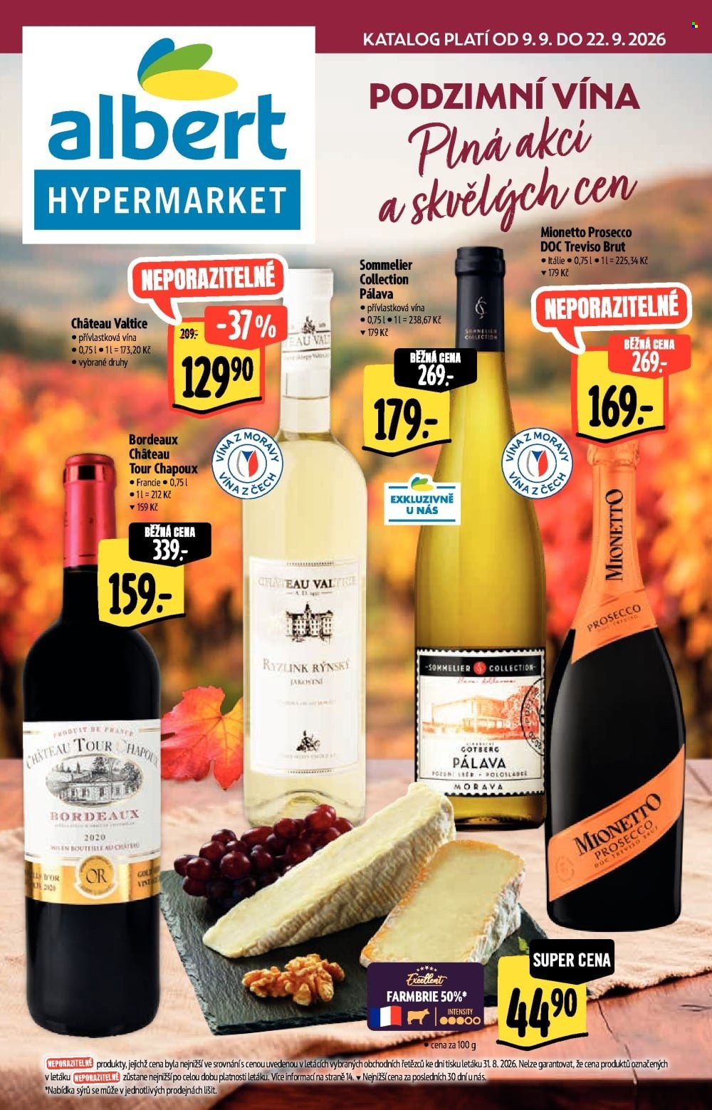 Leták Albert Hypermarket - 9.9.2026 - 22.9.2026. Strana 1
