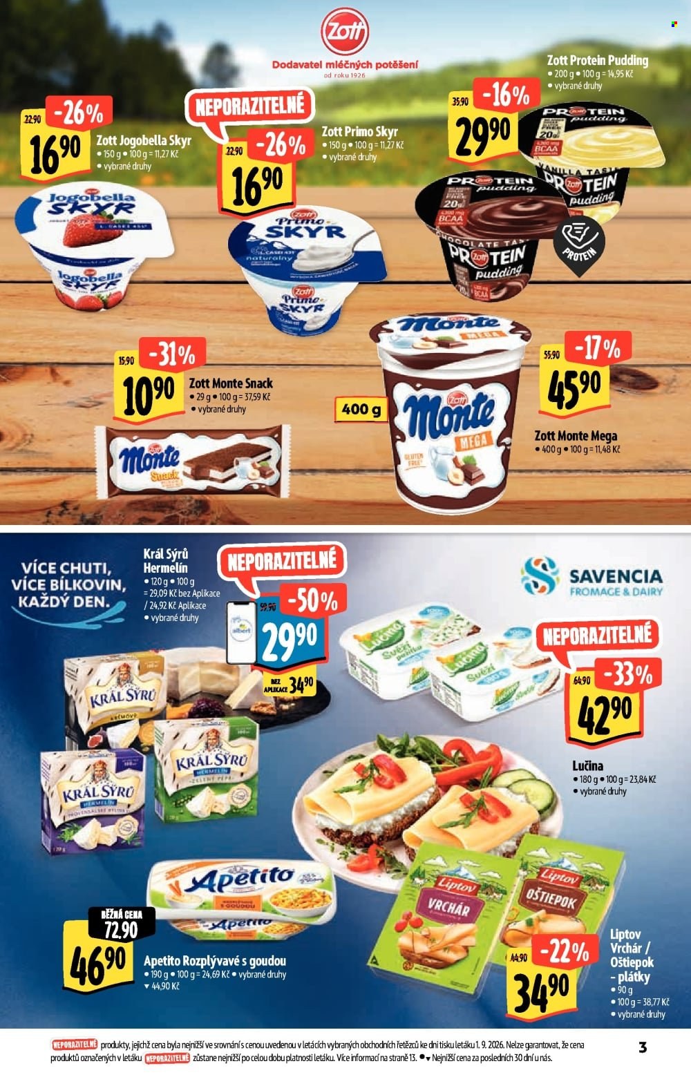 Leták Albert Supermarket - 9.9.2026 - 22.9.2026. Strana 3