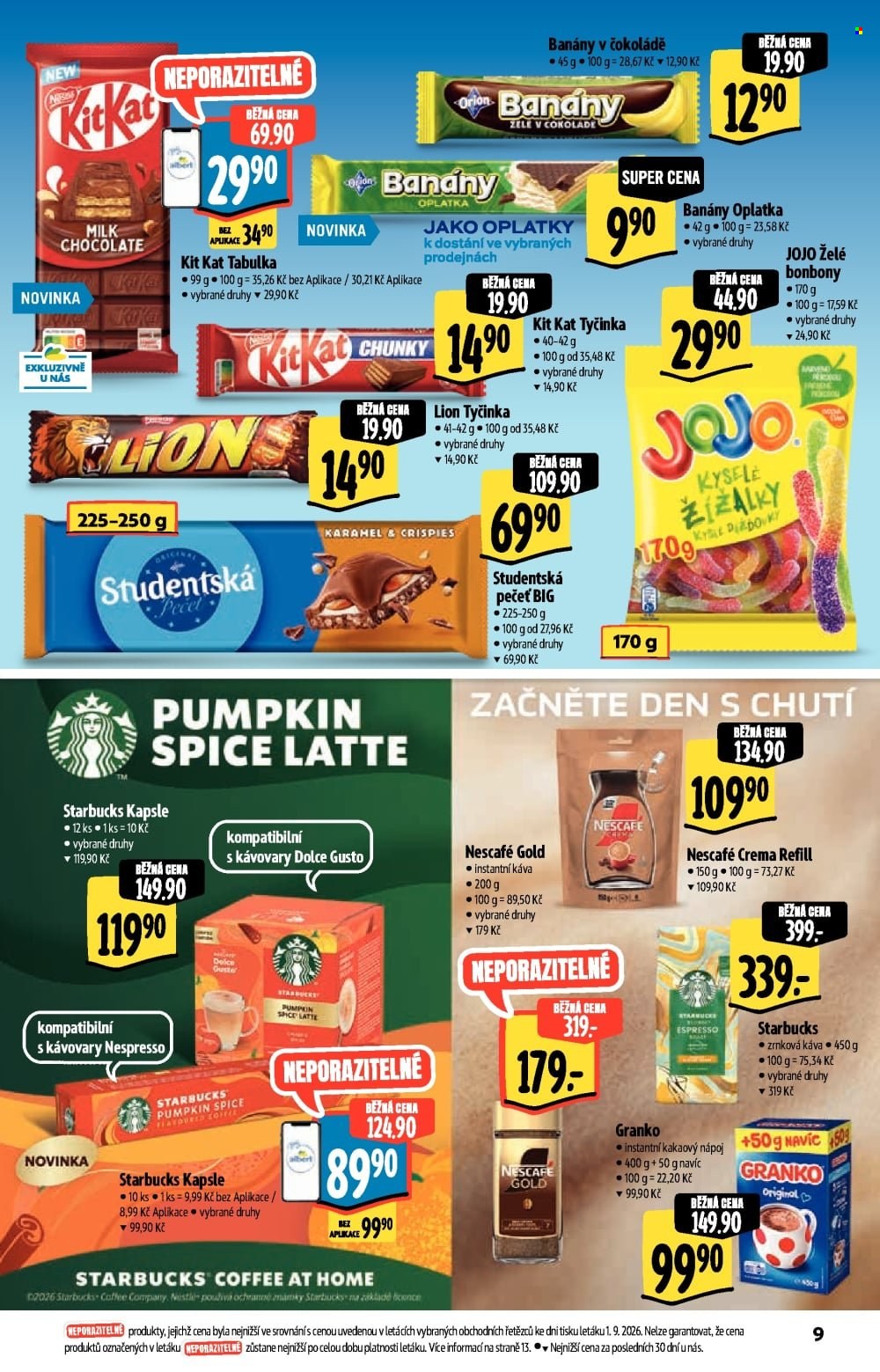 Leták Albert Supermarket - 9.9.2026 - 22.9.2026. Strana 9