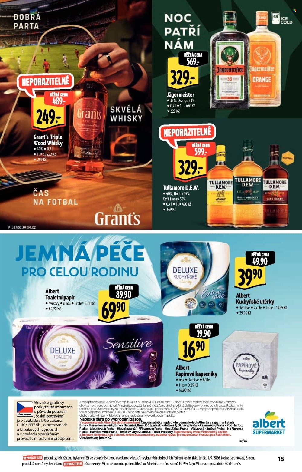 Leták Albert Supermarket - 9.9.2026 - 22.9.2026. Strana 15