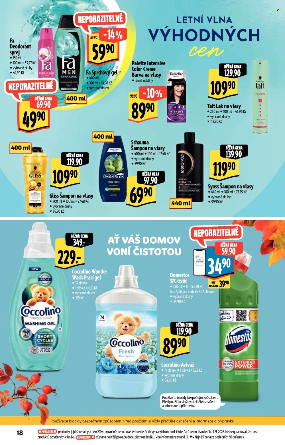 Leták Albert Supermarket - 9.9.2026 - 22.9.2026. Strana 18