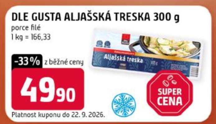 DLE GUSTA ALJAŠSKÁ TRESKA 300 g