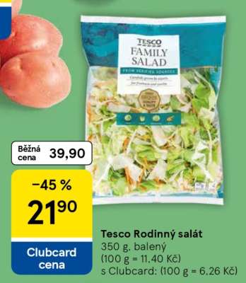 Tesco Rodinný salát