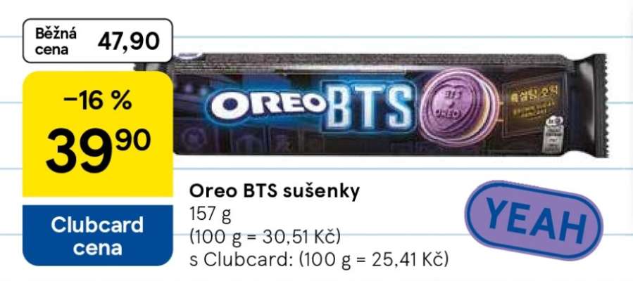 Oreo BTS sušenky