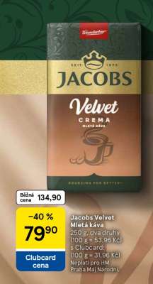Jacobs Velvet Mletá káva