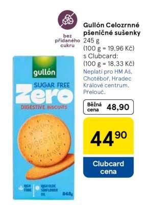 Gullón Celozrnné pšeničné sušenky