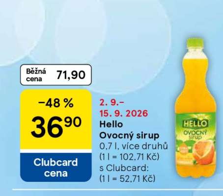 Hello Ovocný sirup
