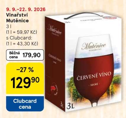Vinařství Mutěnice Červené víno