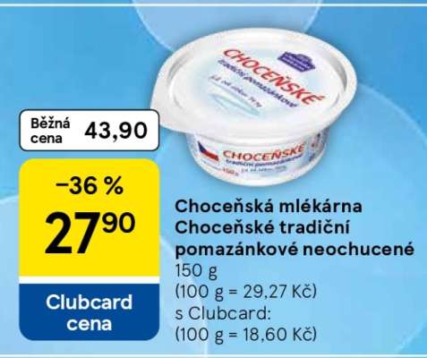 Choceňské tradiční pomazánkové neochucené