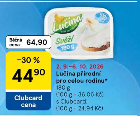 Lučina přírodní pro celou rodinu