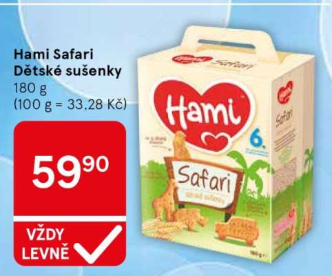 Hami Safari Dětské sušenky