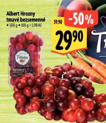 Albert Hrozny tmavé bezsemenné