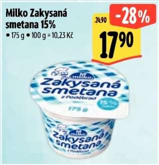 Milko Zakysaná smetana 15%