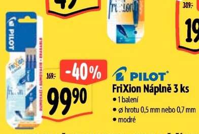 Pilot FriXion Náplně 3 ks
