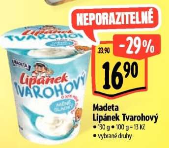 Madeta Lipánek tvarohový