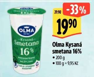 Olma Kysaná smetana 16%