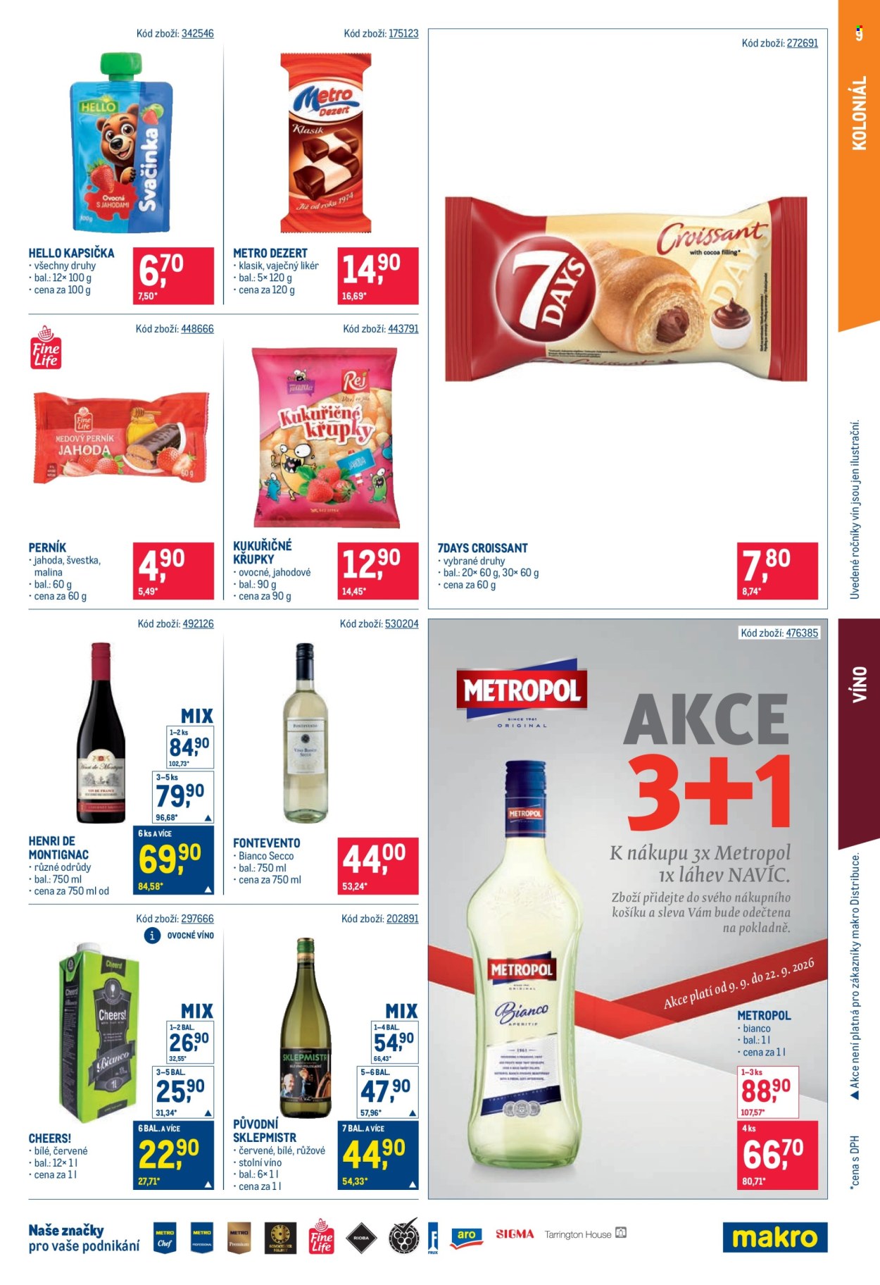Leták MAKRO - 9.9.2026 - 22.9.2026. Strana 9