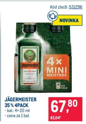 JÄGERMEISTER 35 % 4PACK