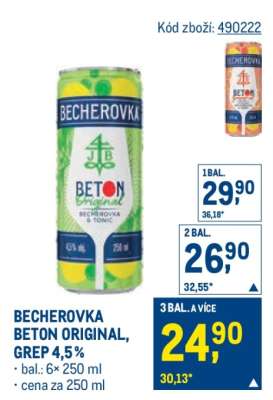 BECHEROVKA BETON ORIGINAL, GREP 4,5%