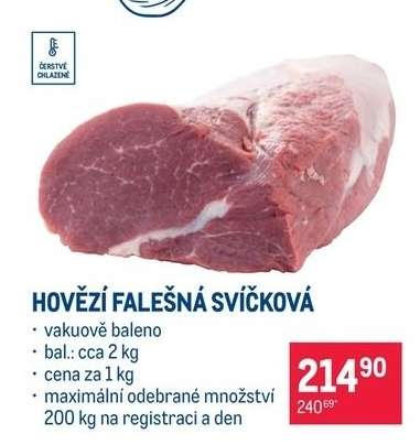 Hovězí falešná svíčková