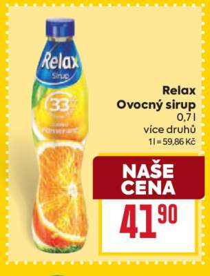 Relax Ovocný sirup