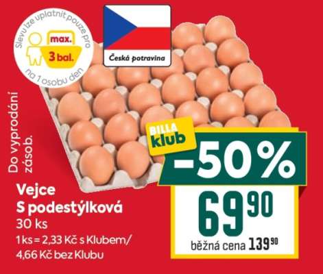 Vejce S podestýlková