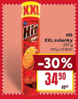 Hit XXL sušenky