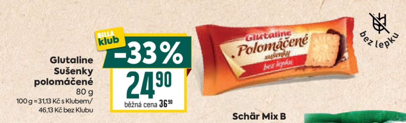 Glutaline Sušenky polomáčené