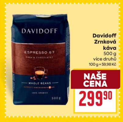 Davidoff zrnková káva