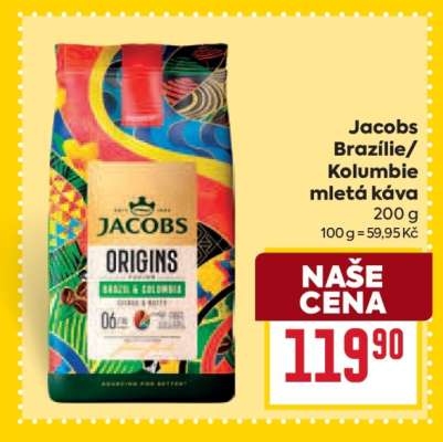 Jacobs Brazílie/Kolumbie mletá káva