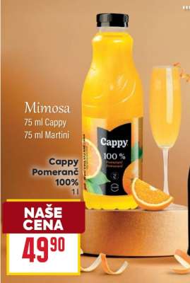 Cappy pomeranč 100%,