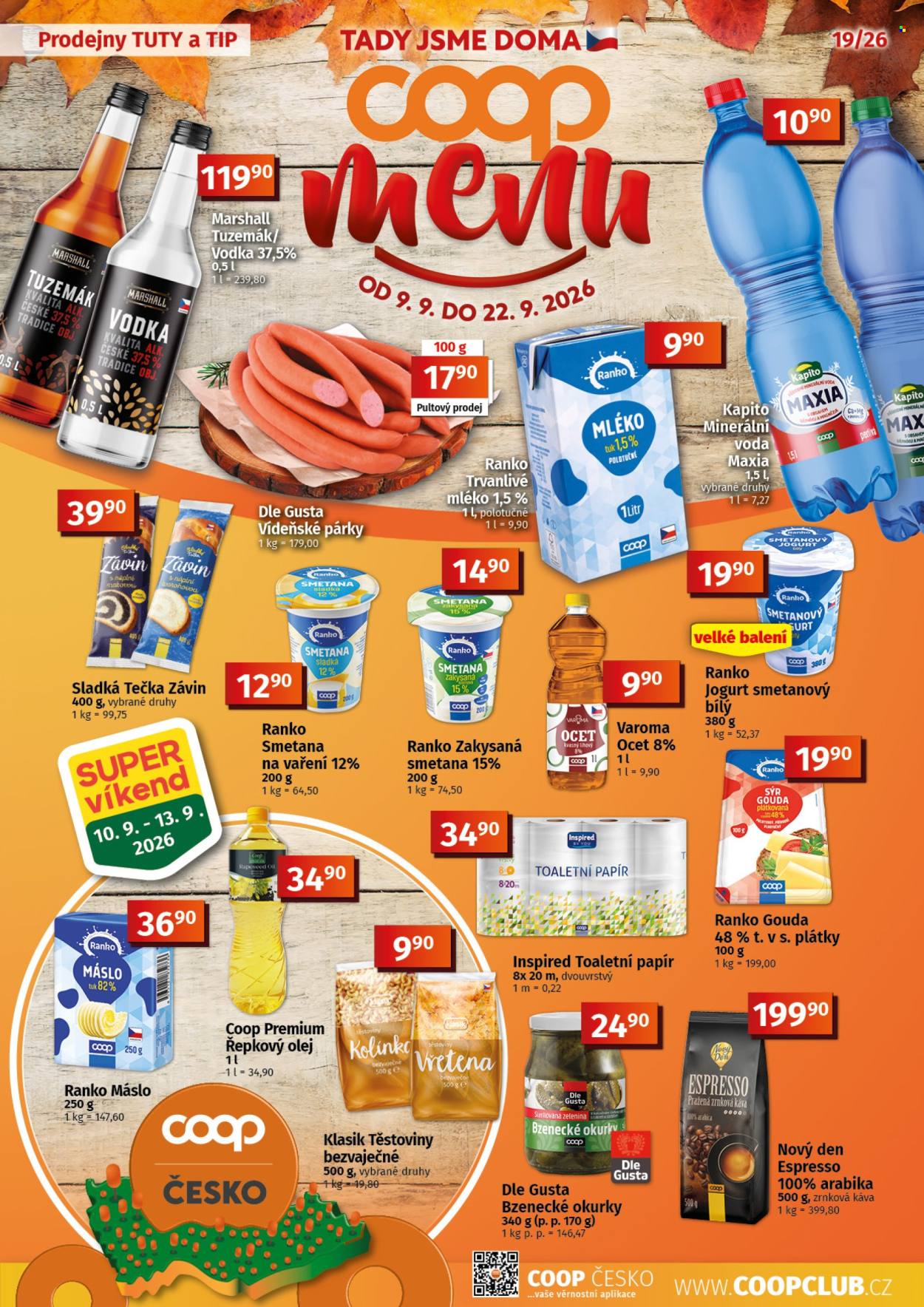 Leták coop TUTY - 9.9.2026 - 22.9.2026. Strana 1