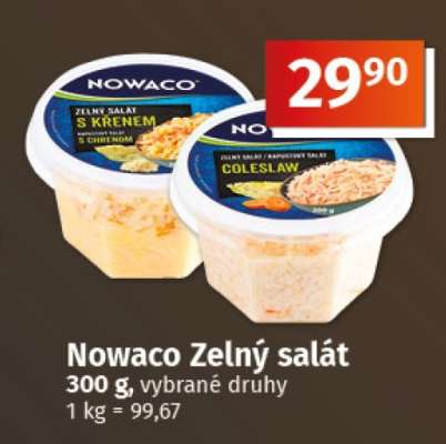 NOWACO ZELNÝ SALÁT