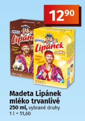 MADETA LIPÁNEK MLÉKO TRVANLIVÉ