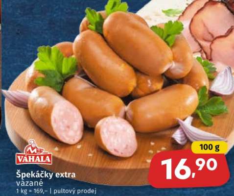 Váhala Špekáčky extra vázané