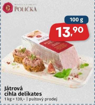 Játrová cihla delikates