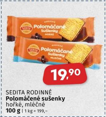 Sedita Rodinné polomáčené sušenky