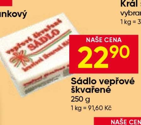 Sádlo vepřové škvařené
