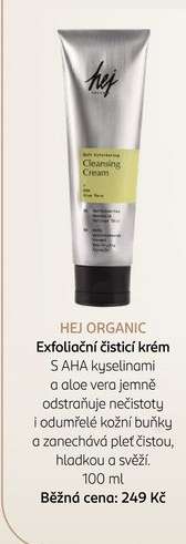HEJ ORGANIC Exfoliační čisticí krém