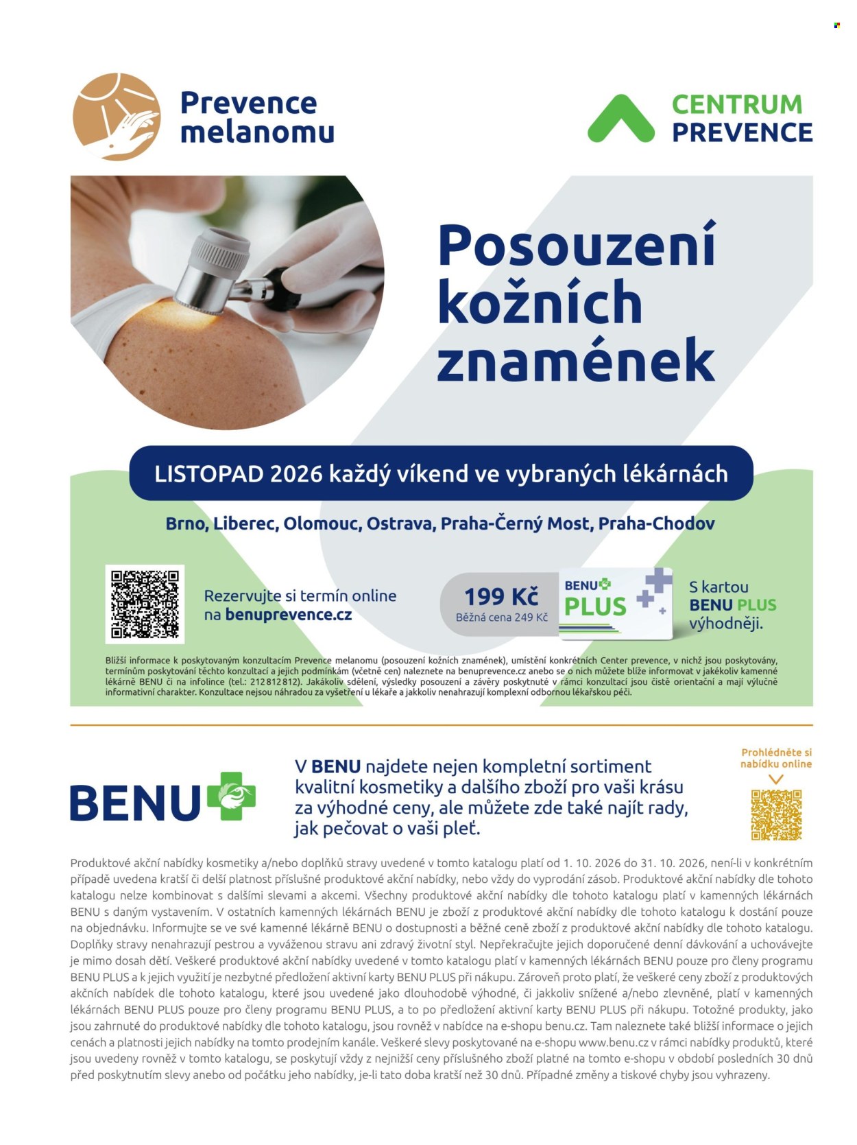 Leták BENU Lékárna - 1.10.2026 - 31.10.2026. Strana 16