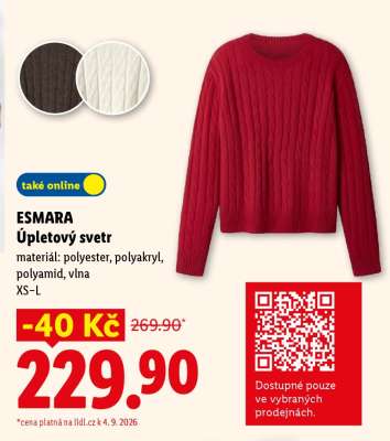 Esmara ÚPLETOVÝ SVETR