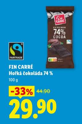 Fin Carre Hořká čokoláda 74%