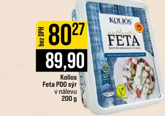 Kolios Feta PDO sýr v nálevu 200 g