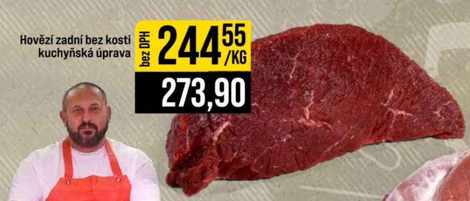 Hovězí zadní bez kostí kuchyňská úprava