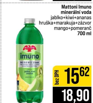 MATTONI IMUNO Minerální voda