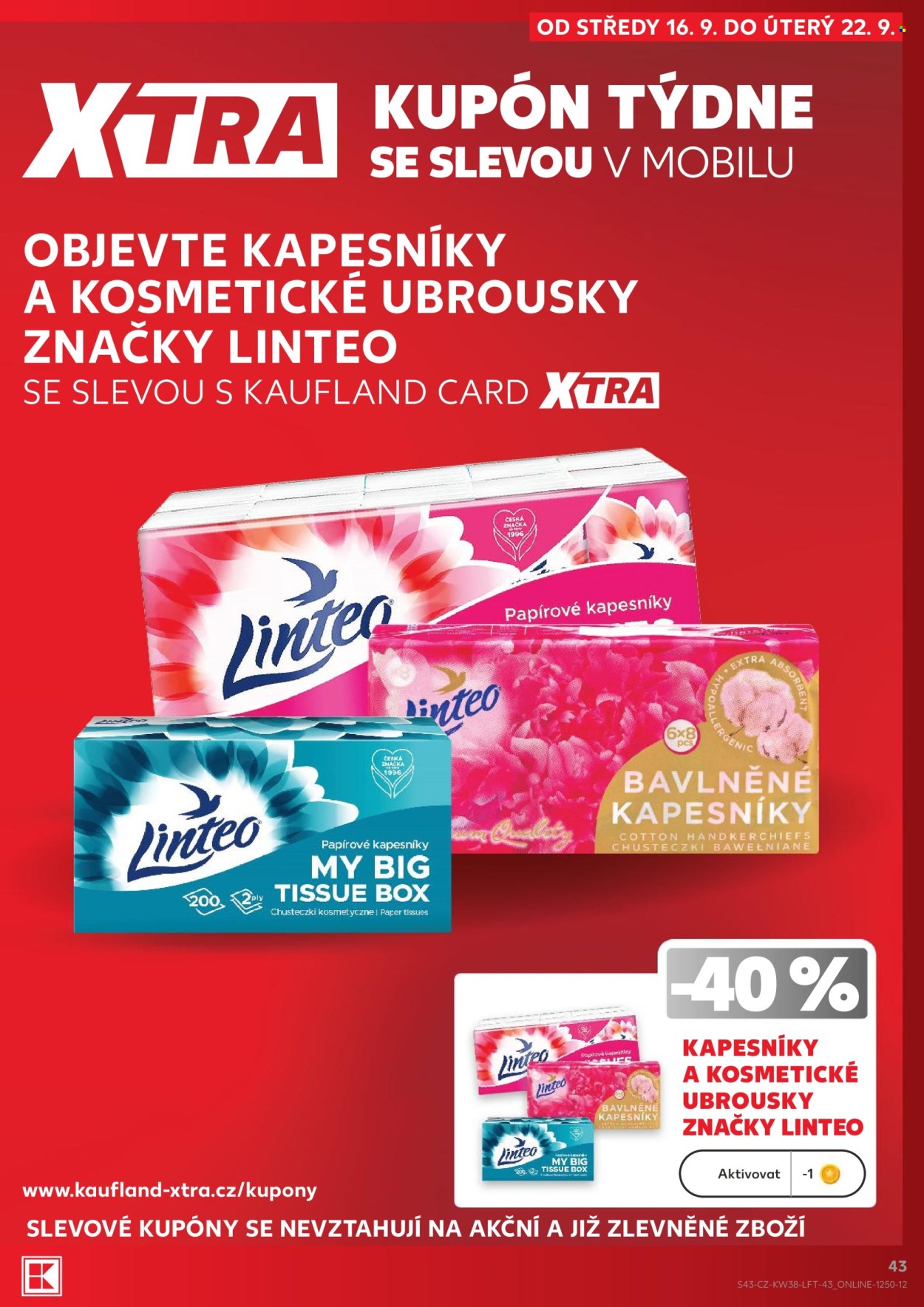 Leták Kaufland - 16.9.2026 - 22.9.2026. Strana 43