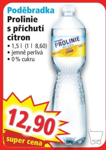 Poděbradka Prolinie s příchutí citron